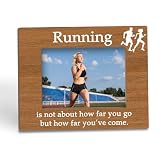 Tpbnnyqi Runner Race Picture Frame 5x7, Running Photo Frame for Tabletop Desk Display, Marathon Half Marathon Runners Gifts for Runner, Runner Track Field Gifts Picture Frames for Home Office Decor