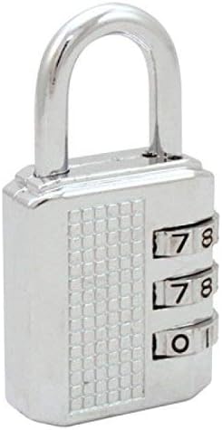 3 Dial Stylish Resettable Combination Pad Lock for Lockers, Suitcase, Luggage,Laptop Bag and for Many use (1 PC)