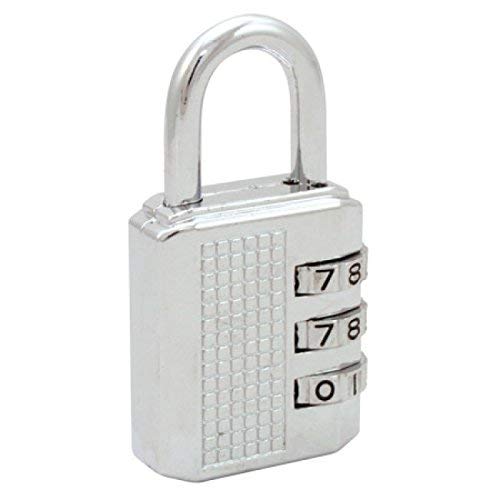 3 Dial Stylish Resettable Combination Pad Lock for Lockers, Suitcase, Luggage,Laptop Bag and for Many use (1 PC)