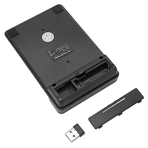 Risegun Bluetooth Ziffernblock, 2,4 G Nummernblock mit USB-Empfänger, Mini Tastatur 19 Tasten, Numeric Keypad für Laptop Desktop, PC, Notebook (Schwarz)