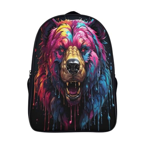 Mochila escolar para niños Bear 3D ideal para el regreso a clases de primaria y secundaria