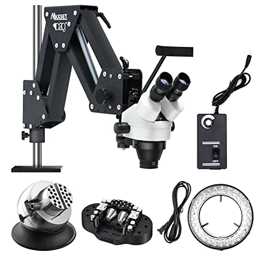 DZQ Jewelers Microscope with Ball Vise 7X-45X Micro Inlaid Mirror by DZQ - Used condition - US$402.51