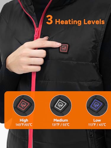 Image of Dr. Prepare Heated Vest for Men, Heated Vest Women, Mens Heated Jacket with Adjustable Sizes (Battery Pack Not Included)