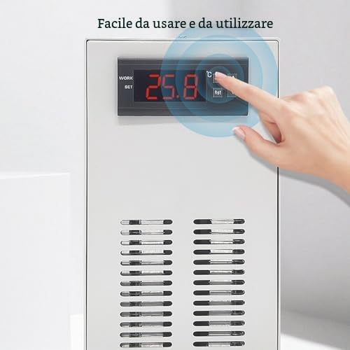 Walfront Refrigeratore per Acquario Refrigeratore d'Acqua a Basso Rumore Refrigeratore per Acquario Controllo Intelligente della Temperatura per Acquario Idroponico, con di (Spina Europea)