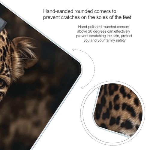 Báscula Digital de Baño con Imagen Leopardo Marrón miniatura 4