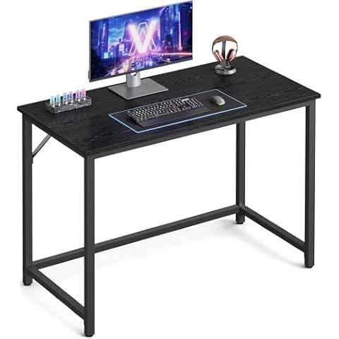 VASAGLE Computer Desk, Office Desk, 100 x 50 x 76 cm Cover