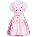 Gaudi-leathers Women's Set-3 Dirndl Pieces Checkered 38 Pink/White