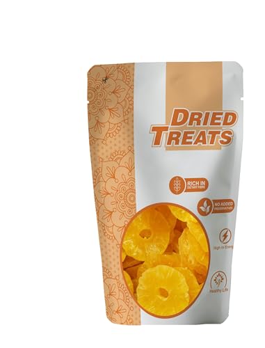 Image of Dried Treats Dried Fruits Nuts And Seeds (Dried Pineapple Ring, 250 Gm)