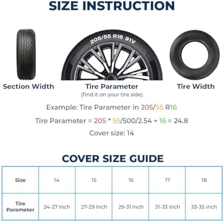 GENANY Hippie Here Comes The Sun Size 17 Premium PVC Leather Spare Tire Cover, Universal Fit for RV Camper Trailer, Dustproof, Waterproof Tire Cover with No Camera Hole, Spring Car Decor — view 5