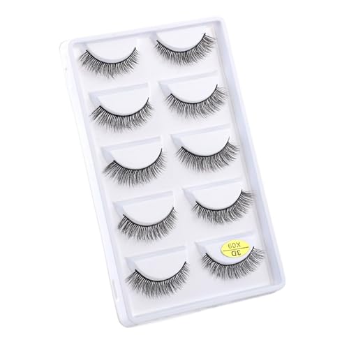 UAMOU Rzęsy z norek 10/50/100 pudełek delikatne 3D rzęsy z norek makijaż naturalna długa objętość sztuczne rzęsy luzem Faux Cils niestandardowe Cheerfully (Color : 5 Pairs X09, Size : 50 Boxes)