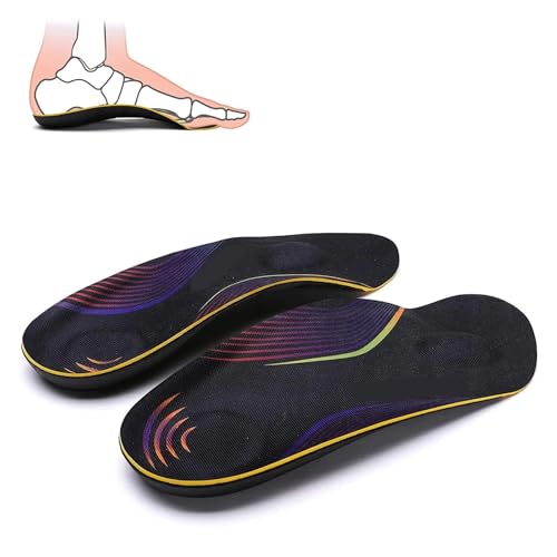 Orthotics - Plantilla de soporte de arco 3/4 que absorbe los golpes para fascitis plantar, pies planos, alivio del dolor de espolón en el talón (UE (35-39)-181 mm)