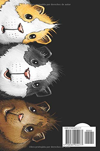 Miniatura 2 de Cuaderno de cobaya Amo los conejillos de Indias Tamaño 6 x 9 pulgadas 110 páginas Cuadrícula de puntos Diario Diario Organizador DISEÑO FD