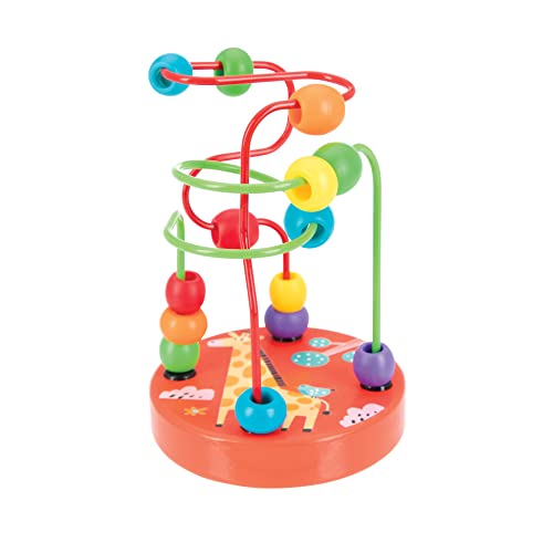 Nuby 6671 Colorful Mini Wooden Bead Maze Roller Coaster- Early Educational Toy thumb #2