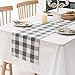 ARKSU Buffalo Plaid Table Runner 12X72inch,Gray and White Check Table Runner for Christmas,Thanksgiving Decor