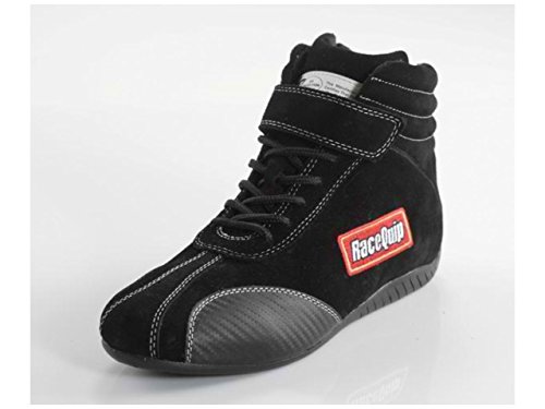 Racequip Race Shoes Euro Carbon-L Series Sfi 3.3/5 Certified Black Size 10.5 30500105 #TOP5