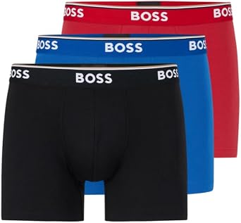 BOSS Mens Stretch Cotton Boxer Briefs 3 Pack