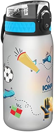 Ion8 Leak Proof Kids' Water Bottle, BPA , Football, 400ml