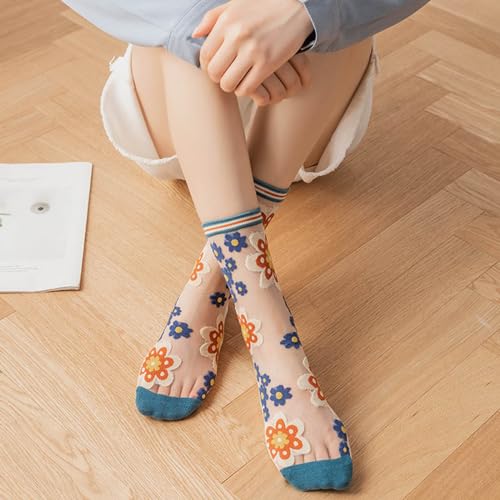 Wekuw Chaussettes Invisibles en Dentelle Anti-dérapantes, pour Femme – vue 2