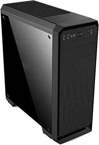 iONZ KZ07 PC BLACK COMPUTER MID TOWER CASE ATX M/ATX GAMING USB 3 INCLUDES 1 X FRGB FAN