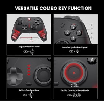 GameSir Cyclone 2 Pro Wireless Controller for Switch, Windows PC, Steam, Android, iOS, PC Game Controller with Mag-ResTM TMR Sticks, Hall Effect Triggers, RGB Lightning, 6-Axis Gyro, Turbo without Charging Dock(White)