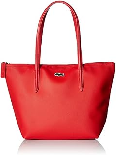 Lacoste Womens L.12.12 Small Tote Bag Shoulder Handbag, High Risk Red, One Size