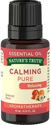 Nature's Truth Aromatherapy Calming 100% Pure Essential Oil, Citrus, 0.51 Fluid Ounce, Clear