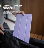 Dexnor Hart Tasche Hülle für Apple Magic Keyboard mit Touch ID/Sperrtaste 2021/2024, Reisetasche, Staubdicht, Schützende Leder-Tastaturhülle mit Magnetverschluss, Verstellbare Schreibwinkel, Violett – Ansicht 8