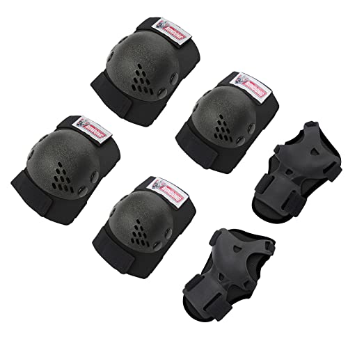 SOHOUR HOME Kids/Youth Knee Pads Elbow Pads Wrist Guards Set for Kids Roller Skates, Scooter, Inline Skating, Cycling, BMX Bike, Skateboard, Riding, And Outdoor Extreme Multi-Sports Protective Gear