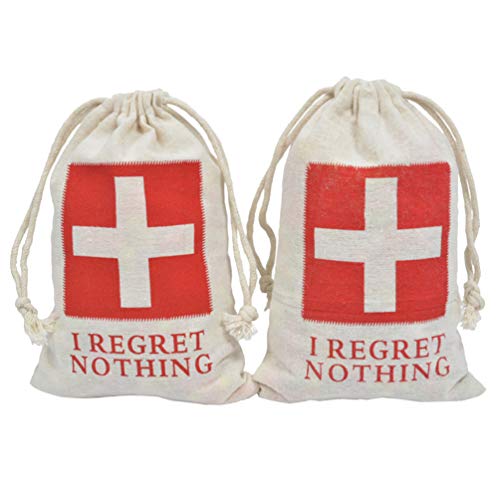 Toyvian Bolsas de Kit de Resaca 10 Piezas Bolsas de Muselina de algodón con cordón Bolsas de Regalos de Novias Bolsas de Kit de Supervivencia para Suministros de Despedida de Soltera