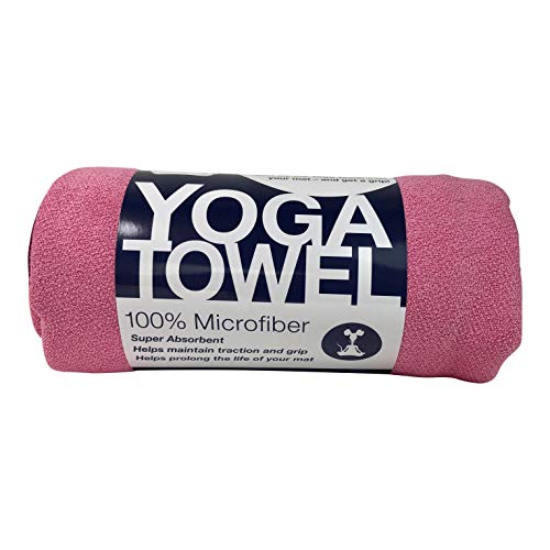 Yoga Towel Classic - 100% Microfiber Yoga Mat Towels - Without Silicone Backing - Absorbent - Thin - Lightweight - Durable - Multiple Sizes and ColorsÂ -Â 24" x 72"