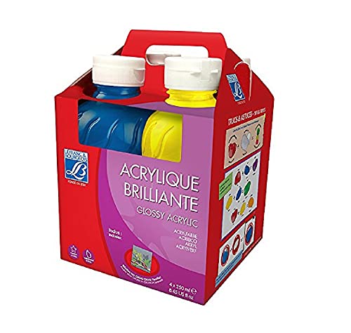 Lefranc Bourgeois - Papeterie - Glossy - Pack 4 X 250 ml