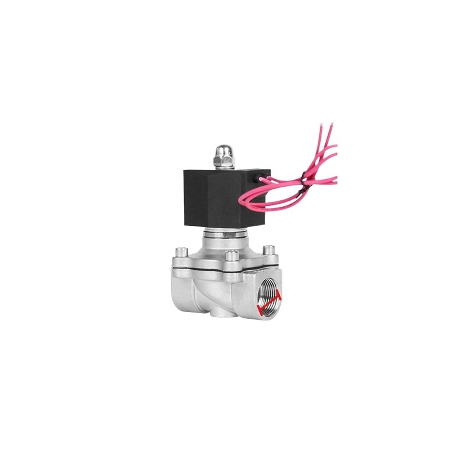 DLTBYWAQZ 3/4" Stainless Steel 220v Water Solenoid Valve Normally Closed DN20 Fully Enclosed Coil Waterproof(Npt-220vac-epdm-seal)