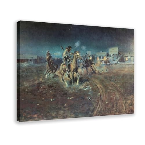 Impression sur toile When Guns Speak impression haute définition avec cadre en bois premium