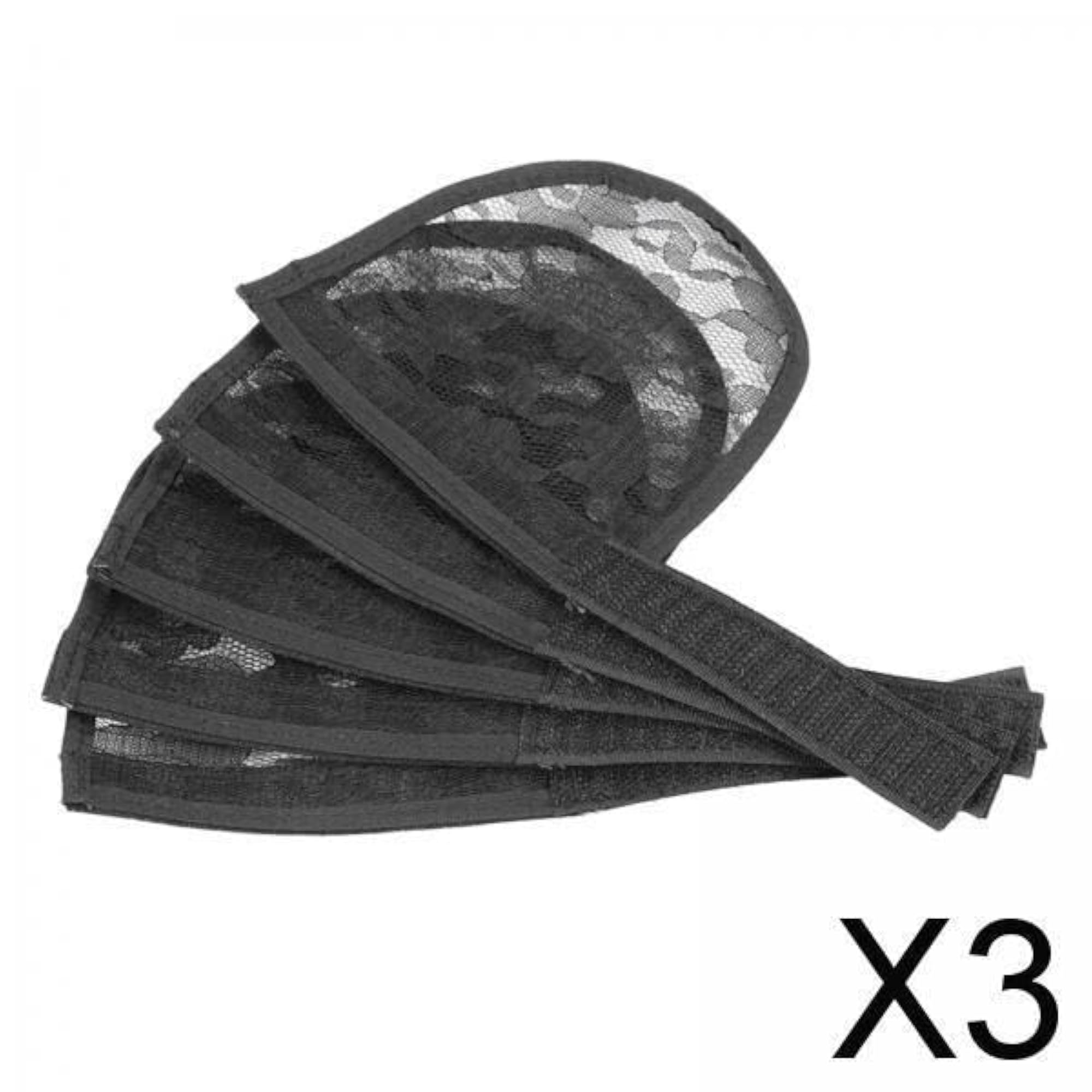 5pc Black Hair Net for Ponytail Weaving
