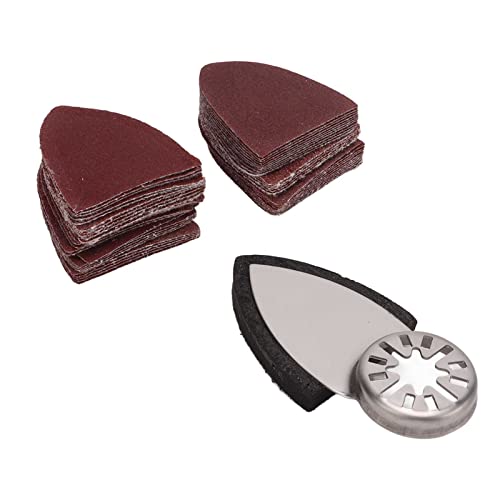 Oscillating Sandingpaper Sanding Disc Kit, Great Compatibility Sanding Pads Set 5 Types ABS for Sander Machine