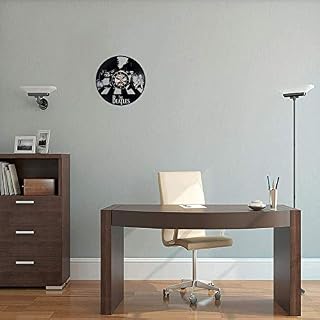 KJSWEI Horloge Murale Murale du Mur de Vinyle pour Les Fans de Beatles,LED Lights - Les Beatles, Paul McCartney, John Lennon, RIngo Starr, George Harrison KJSWEI Horloge Murale Murale du Mur de Vinyle pour Les Fans de Beatles,LED Lights – Image 2