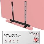 Sound Bass Universal Under TV Mount, Compatible with Bose Smart Soundbar 300 500 550 600 700 900 Lifestyle Ultra, TV Speaker, Invisible Once Fitted, Easy Way to Mount Your Sound Bar Black