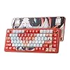 Redragon K673 PRO SE 75% 81 Keys Wireless Gasket RGB Gaming Keyboard, 3-Mode Anime Mechanical Keyboard w/Hot-Swap Socket, Dedicated Knob Control & 5-Layer Noise Dampening, Custom Hi-Fi Linear Switch