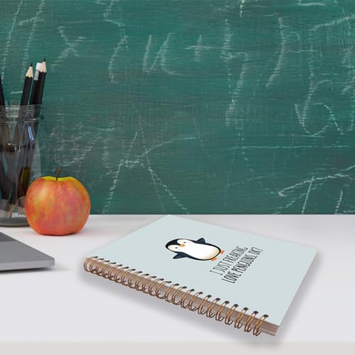 Carnet de notes à spirales avec motif pingouin mignon 14x21 - 3