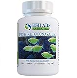 Fish Aid Fungus - Antifungal Fish Medication - Ketoconazole for Fish - For Fungal Infections in Fish - (200 mg, 30 Tablets)