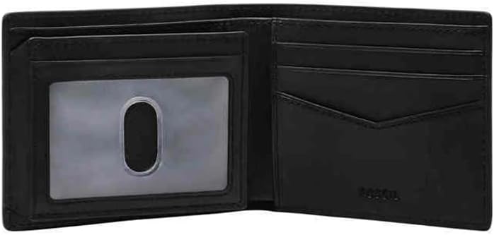 Fossil Men's Leather Bifold with Flip ID Wallet