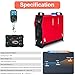 12V 5-8kW Dieselheizung Standheizung, Luftheizung Air Diesel mit LCD-Anzeige & Fernbedienung & Bluetooth-APP, Standheizung Lufterhitzer fur Auto, Wohnmobil, Boote, RV, LKW(07R-5KW-All in one)