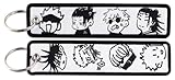 Pinstant Satoru Gojo Jujutsu Kaisen Anime Manga Megumi Fushiguro Yuji Itadori Keychain Key Tag Chain Fob Ring