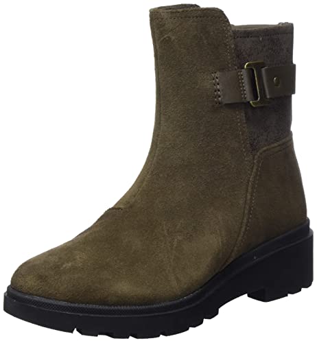 Clarks Damen Calla Mid Fashion Boot, Dark Olive SDE, 41.5 EU