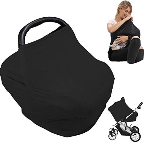 Nursing Cover for Baby Breastfeeding, Newborn Essentials Breathable Car Seat Covers up for Babies Boy Girl Infant Added Privacy for Carseat Canopy New Mom Must Haves Stuff Shower Gifts Registry Search