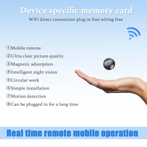 image for Generic Only 0.9 inch Hidden Camera with Audio/Video Mini Small Spy Ca