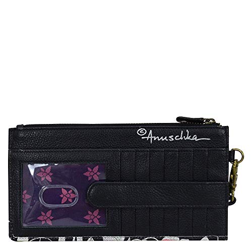 Anuschka Women’s Original Hand-Painted Genuine Leather RFID Blocking Organizer Wristlet- Playful Zebras by Anuschka - Used condition - Image 2