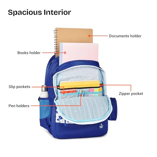 Image of Nasher Miles Polyester Backpack | Ideal for Preschool, Kindergarten, College, School, Office& Travel | Toddler, Girls, Boys, Men, Women