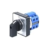 SZW26/LW26-20 20A ON Off 8 Terminals 2 Position Manual Transfer Cam Rotary Switch 64X64mm Panel Controls Switches