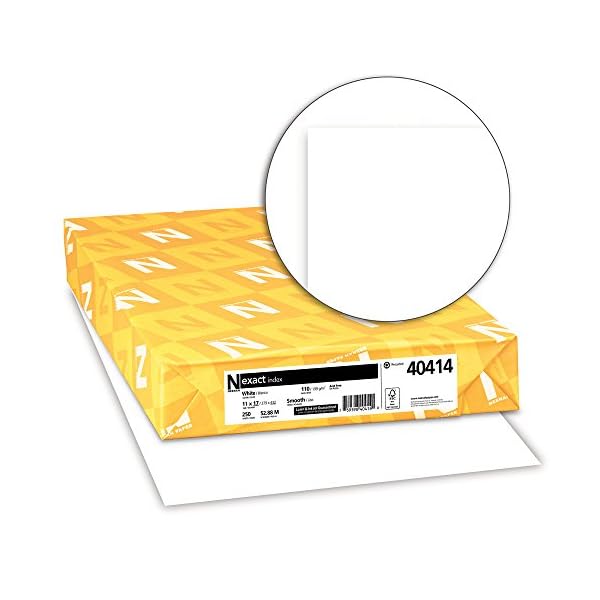 Neenah Exact Index Cardstock, 250 Sheets, White, 94 Brightness